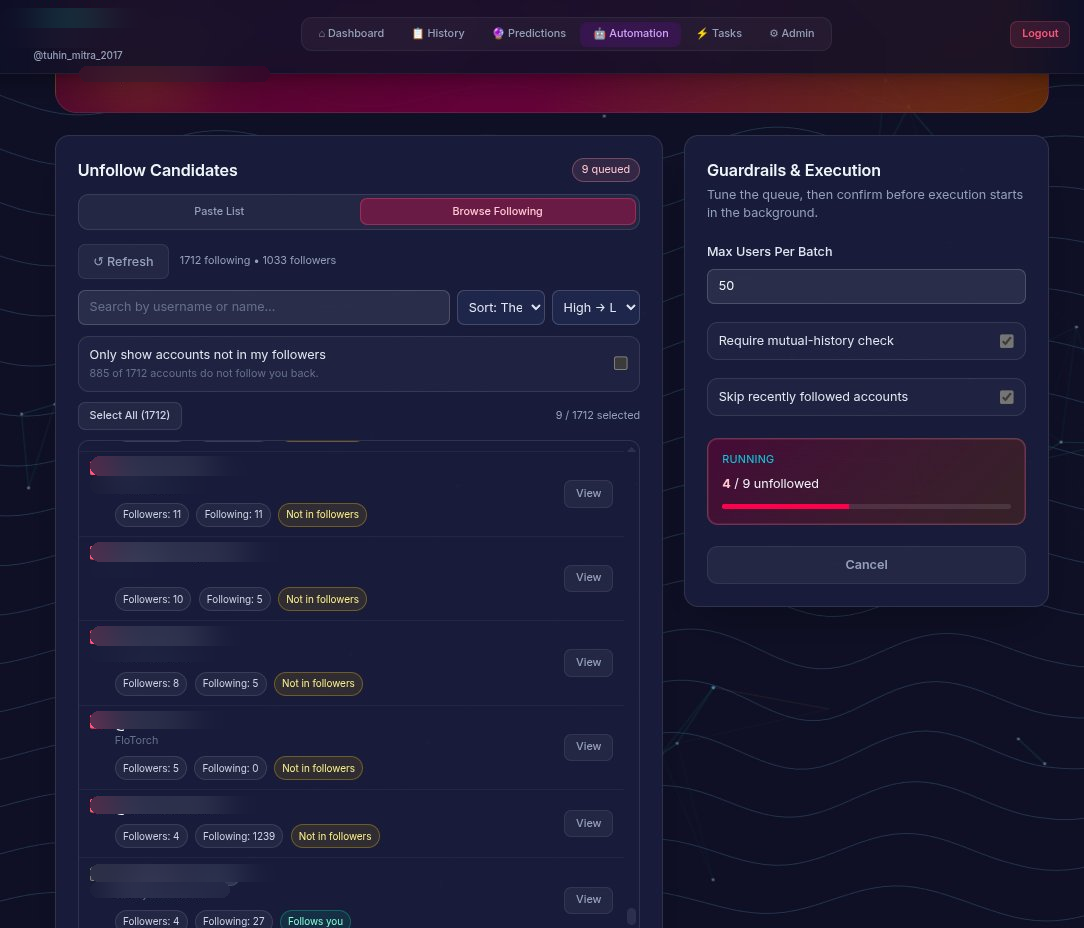 Batch Unfollow with Sorting